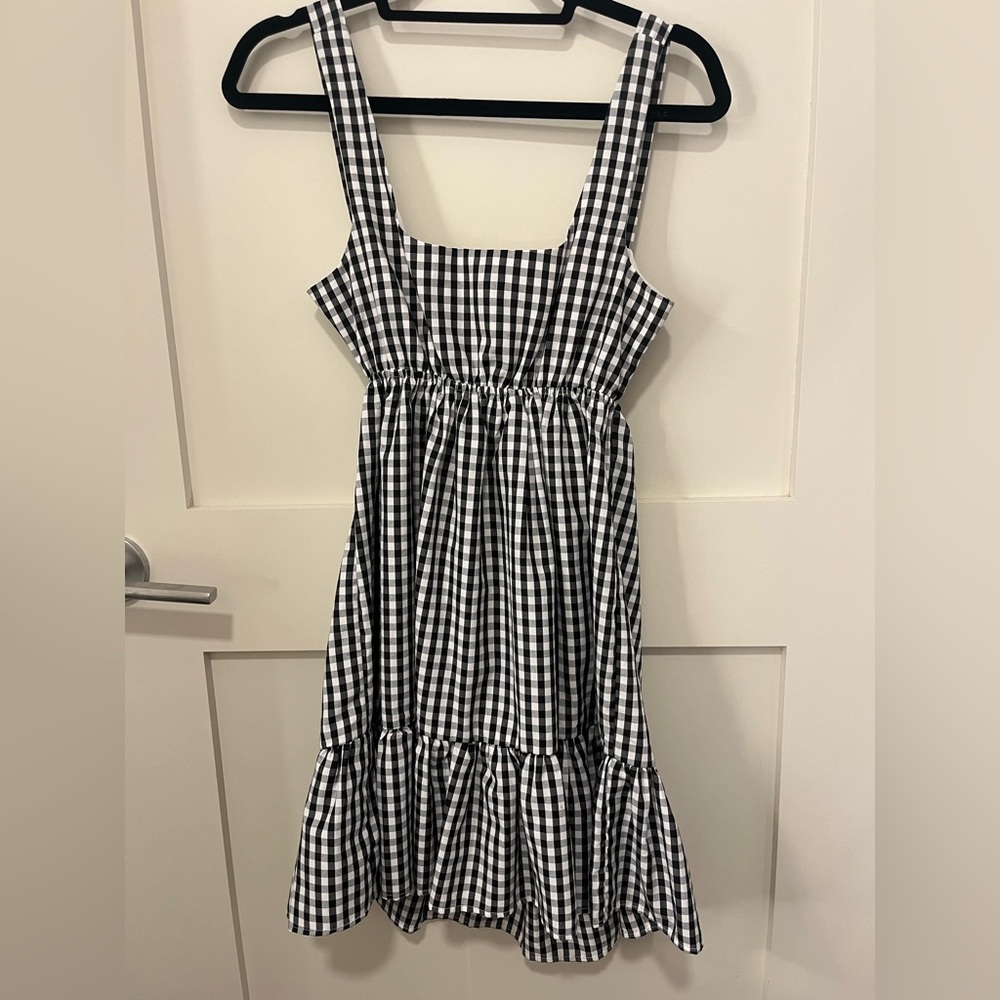 Checkerboard summer dress
